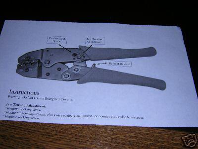 AIRCRAFT TERMINAL RATCHET CRIMPERS RIC., US $21.50, image 2