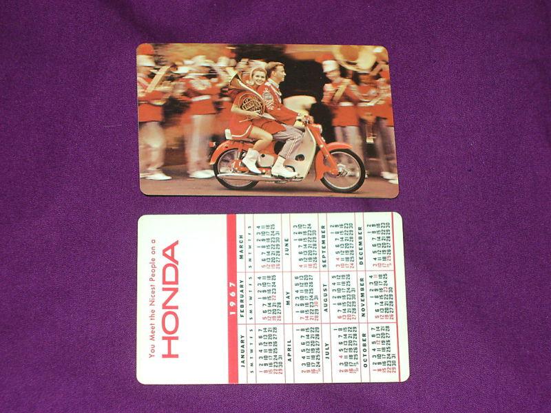 1967 honda motorcycle wallet calendar - honda 50 