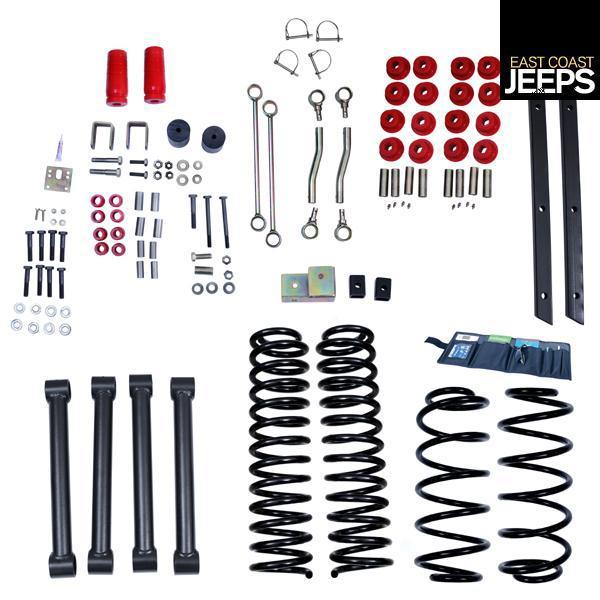 18401.41 rugged ridge 4-inch lift kit without shocks, 03-06 jeep tj wranglers,