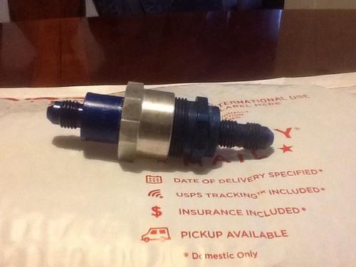 Qty 1 aeroquip quick disconnect -4 an to -4 an  blue and silver in color