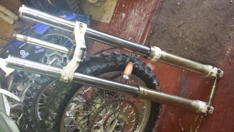 Front forks rm125 rm250 96 97 98 99 1996 1997 1998 1999 suzuki suspension 
