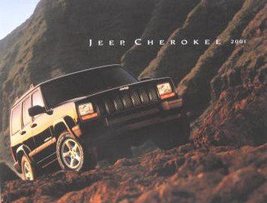 2001 jeep cherokee original color brochure