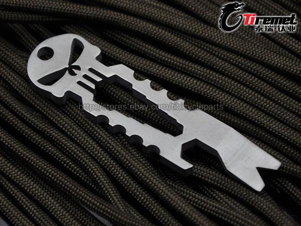 Titanium ti multi-functional pocket tool access keyring keychain edc 3pcs