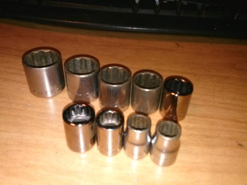 9 craftsman 3/8 drive 12 point socket set 3/8-13/16