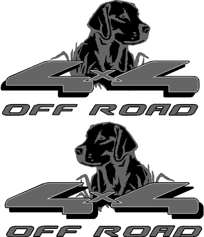 4x4 labrador dog vinyl decals sticker auto truck car suv badges hunting fishing