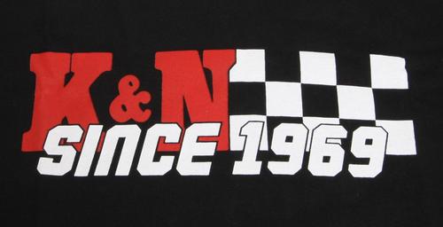 K&N T-Shirt Short Sleeve Cotton Black K&N Since 69 Logo Men's Large Each, US $19.97, image 2