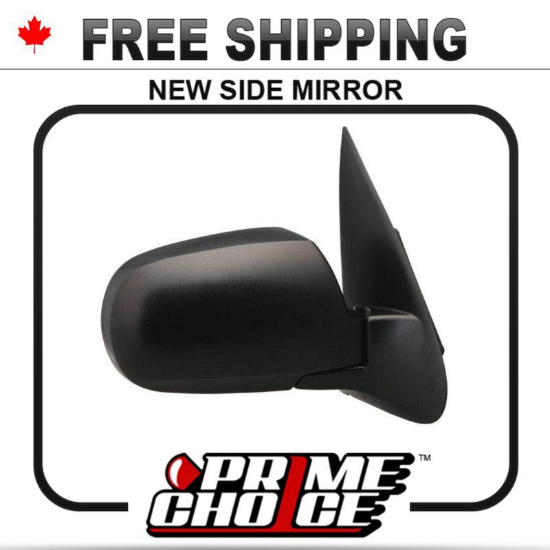 New power non heated passengers side view door mirror