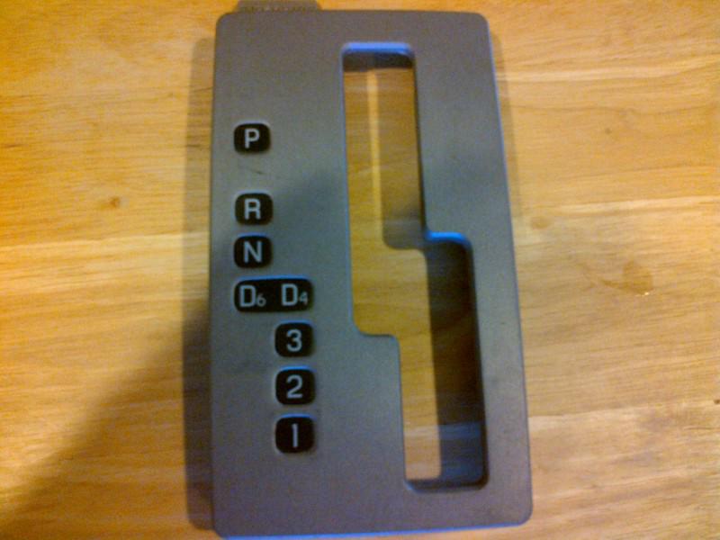 03-06 lincoln navigator silver shifter trim panel bezel