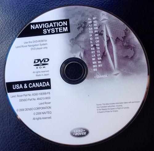 Navigation system dvd land rover part # 6g92-10e898-fb denso part # 464210-9000