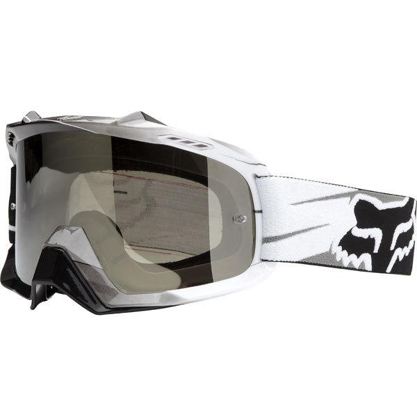 Fox racing airspc tracer graphite goggles with chrome spark lens atv mx offroad 