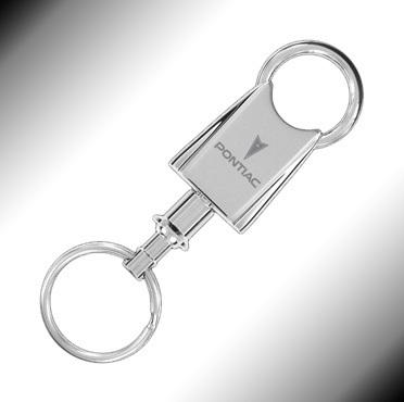 *pontiac®* key chain fob holder ring *chrome*
