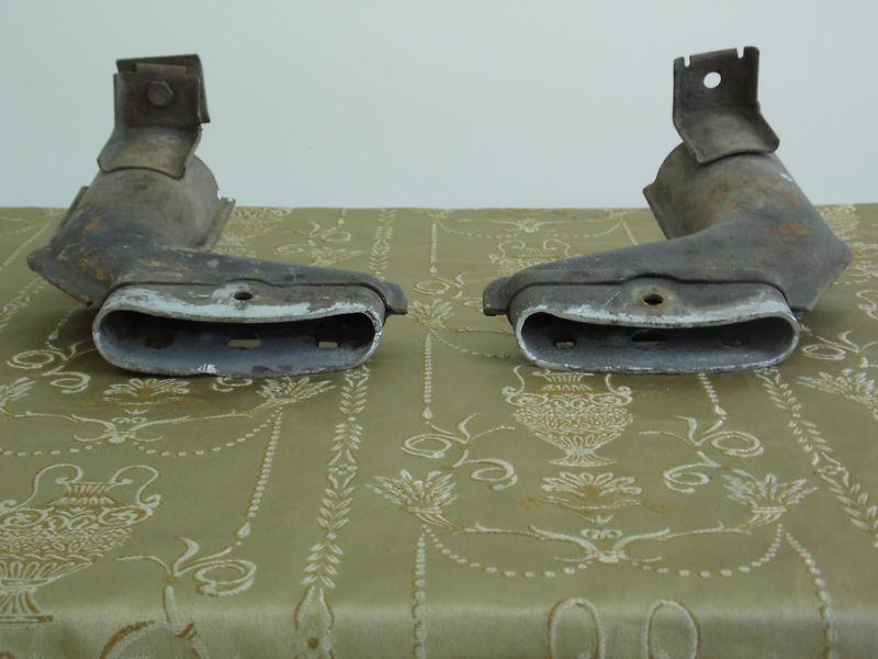 1956 Ford exhaust tips *unchromed* sold *As Is*, US $300.00, image 3
