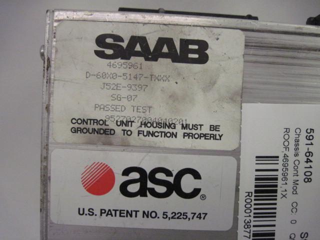 ROOF COMPUTER SAAB 900 1995 95 1996 96 1997 97 1998 98 4695961 D-60X0-5147-TXXX, US $84.99, image 4