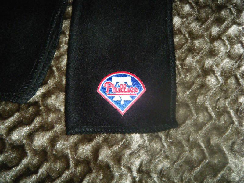 Philadelphia  phillies   black fleece scarves scarfs scarf  9"x 60" mlb baseball