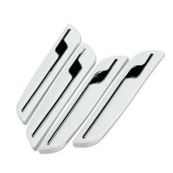4pcs autocom premium line car auto door edge guard guards bumper protector white