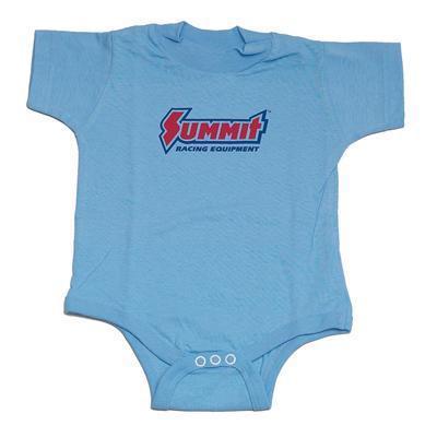 Summit racing p81010 newborn romper snapsuit style blue summit logo ea