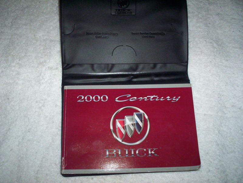 Purchase ★★ 2000 BUICK CENTURY OWNERS MANUAL LK 00!! ★★ in Tamaqua