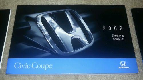 2009 09 Honda Civic Coupe Owner's Owners Manual Set Books OEM **Excellent**, US $20.00, image 2