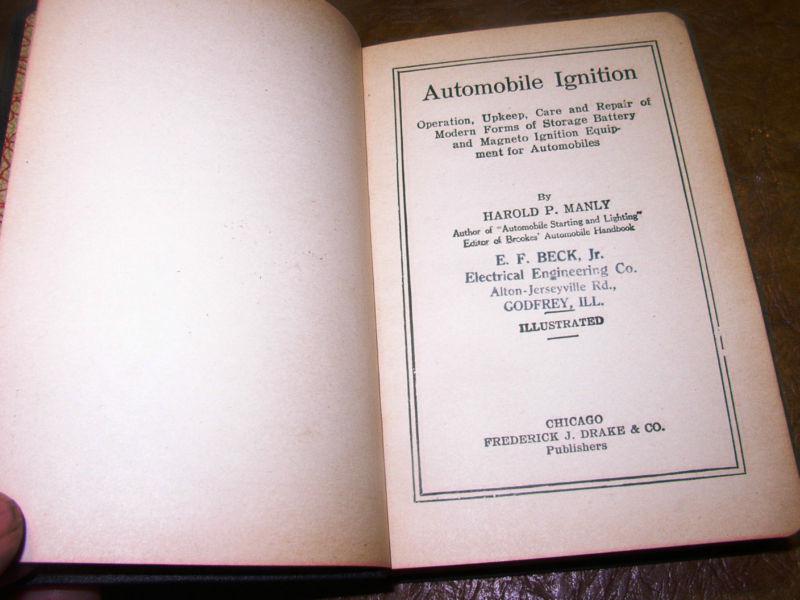 1921 1922 Automobile Ignition Repair & Magneto Book Ford Cadillac Buick Olds Reo, US $74.99, image 3