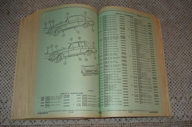 Purchase 19761979 BUICK PARTS BOOK RARE GM CATALOG SKYLARK REGAL AND
