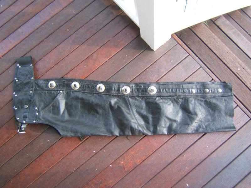 Harley davidson heritage leather chaps small usa made