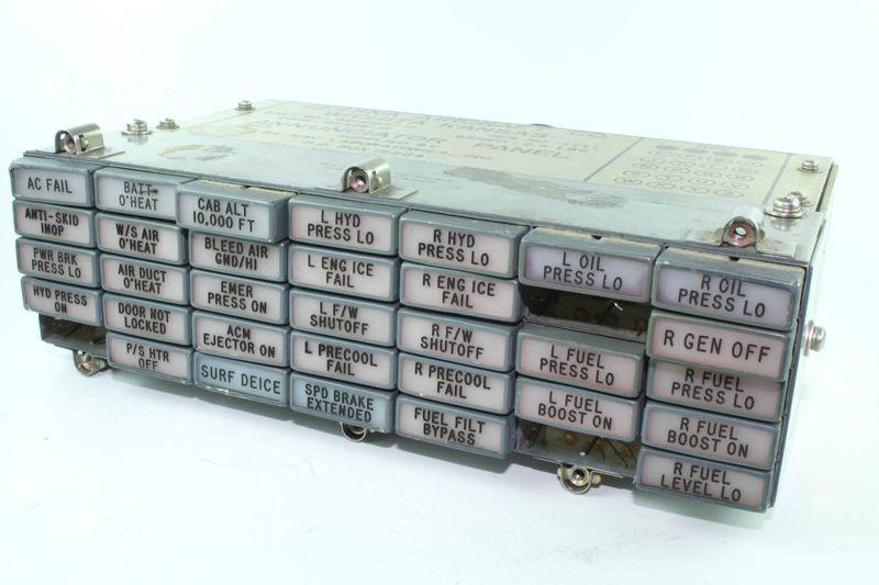 (sbq) cessna citation annunciator panel p/n 9912167-12 korry