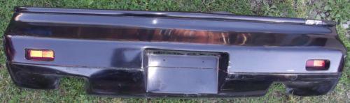 86 87 88 pontiac fiero gt rear bumper black fastback
