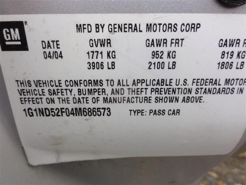 02 03 04 05 cavalier starter motor 2.2l vin f