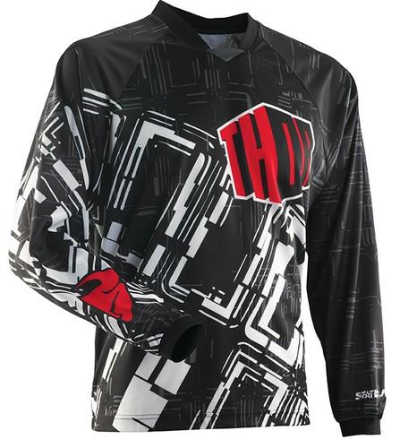 Thor static boxed jersey red black small new mx 2014