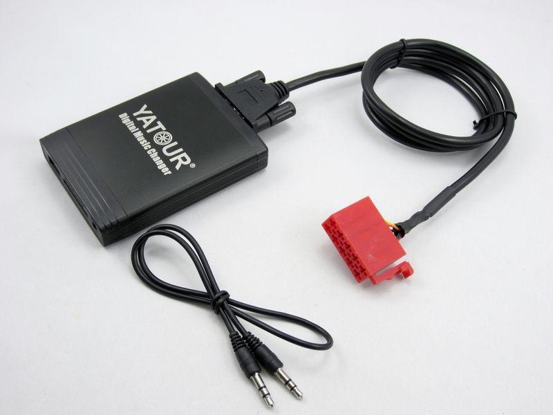 Usb car stereo adapter mp3 aux bluetooth interface for mercedes benz 10-pin 