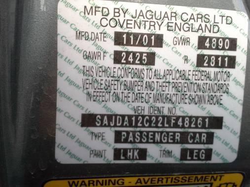  jaguar xj8 01 02 03 engine 4.0l w/o supercharger opt vin c 8th digit