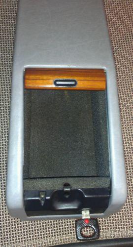Mercedes W124 Grey Gray Zebrano Wood Center Storage Box w/KEY 300E 400E E320 , US $59.99, image 7