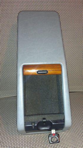 Mercedes W124 Grey Gray Zebrano Wood Center Storage Box w/KEY 300E 400E E320 , US $59.99, image 8