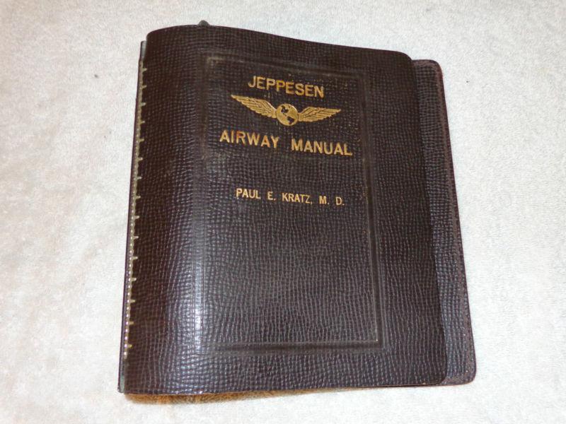 Jeppesen airway manual paul e kratz premium leather binder 7 ring