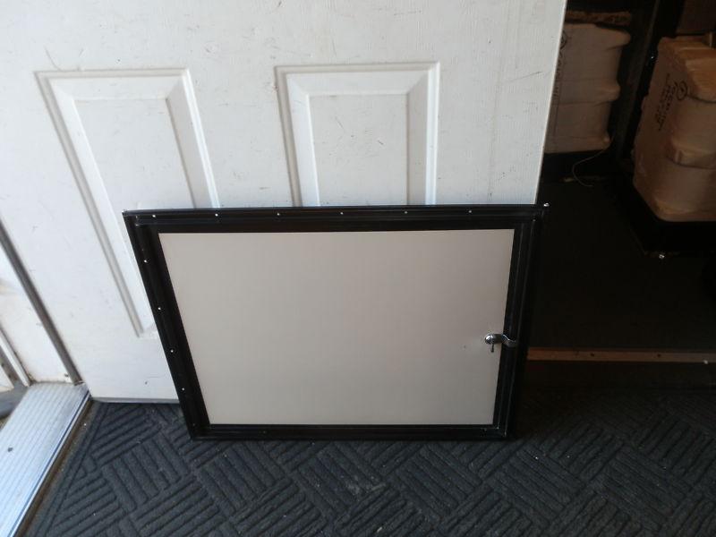 Buy RV CARGO DOOR R.O. 20" TALL X 25" WIDE X 3/4" THICK TAN/BLACK in