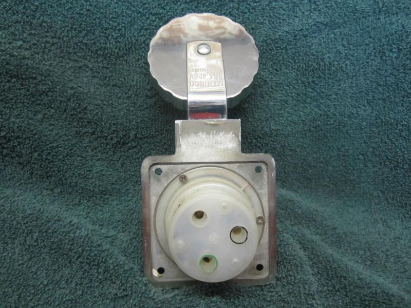 Chromed Stainless Marinco 30A 125V Power receptaclel, US $24.95, image 2