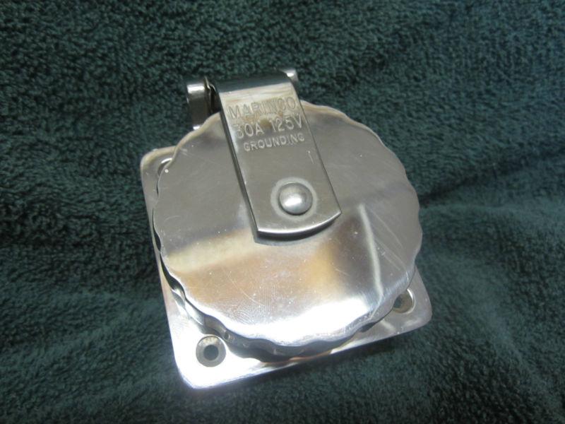 Chromed Stainless Marinco 30A 125V Power receptaclel, US $24.95, image 4