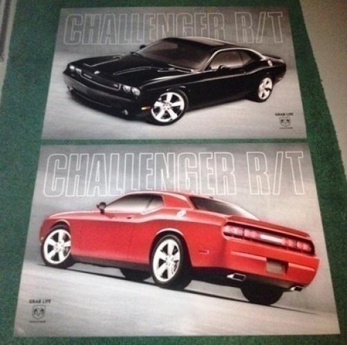 2009 2010 2011 2012 black or red dodge challenger rt r/t hemi 2ft x 3ft poster!