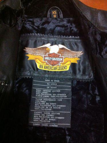 Womens Leather Harley Davidson Jacket Size Xs, US $149.99, image 2