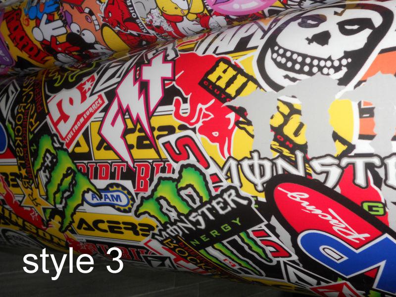 23x59inch graffiti sticker/vinyl hellaflush sticker bomb sheet