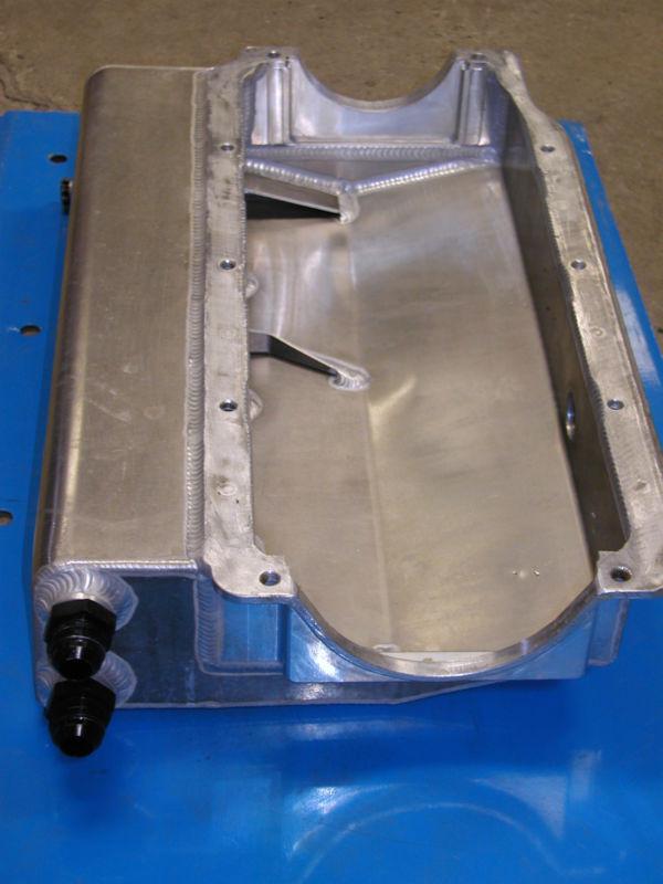 Sprint car aluminum dry sump pan 