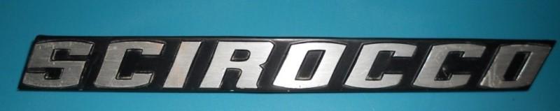 Volkswagen mk1 "scirocco" emblem 1974-1981 oem pn 531-853-689