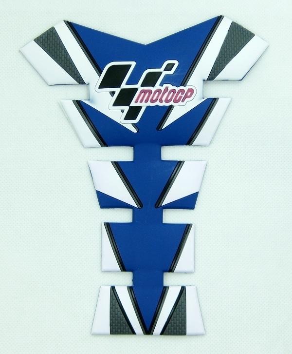Blue 3d motorbike tankpad fish-bone skin for suzuki hayabusa rm rm-z sv 2010 new
