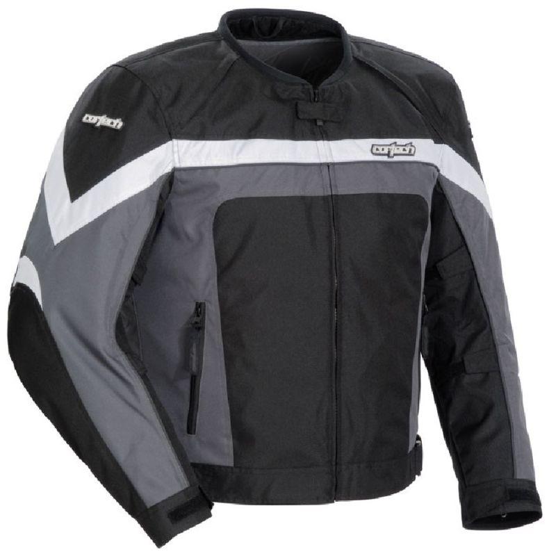 Cortech gun metal silver rcx motorcycle jacket s small