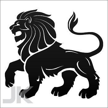 Decal stickers lion lions angry attack open mouth jungle wild cat 0502 ag934