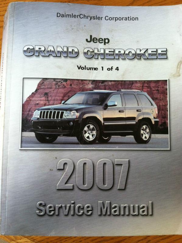 2007 chrysler jeep grand cherokee service manuals vol. 1 t0 4