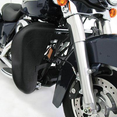 Hopnel pac-a-derm highway bar cover black harley flht 1986-1987