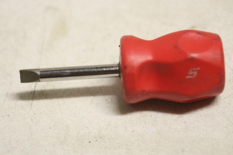 Snap on  shd1 stubby   screwdriver red handle