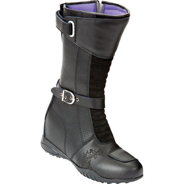 Black 7 joe rocket heartbreaker women's boot
