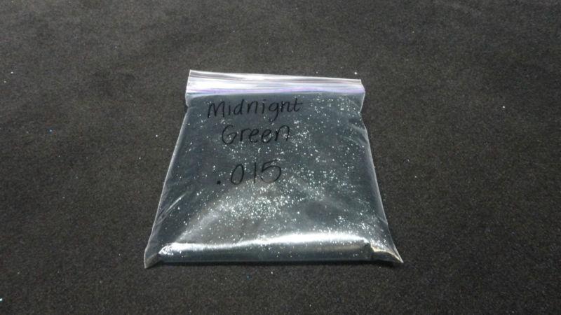 1 lbs bag of .015 midnight green metalflake paint finish component k/mf#42